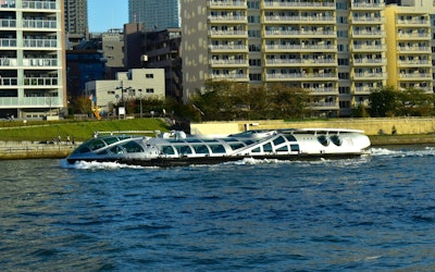 Himiko - A Stylish Waterbus for Touring Tokyo! Enjoy Traveling to Popular Places in Tokyo, Such as Asakusa and Odaiba, in This Futuristic Vessel Shaped Like a Space Ship!