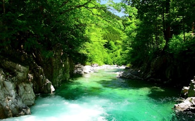 Spend a Blissful Time in Atera Valley in Nagano Prefecture's Kiso District, a Place of Fresh, Greenery! The Murmuring of the River, Full of Negative Ions, Will Soothe Your Soul!