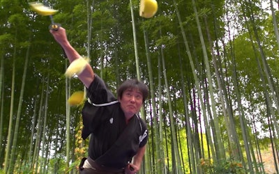 A True Samurai of Our Time! Watch as He Sets a New Guiness World Record!