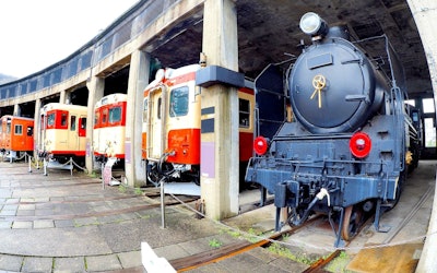 岡山県「津山まなびの鉄道館」は国内2番目の規模を誇る鉄道博物館！希少な機関車も展示され、鉄道ファンをはじめ子どもから大人まで大満足間違いなし！ 