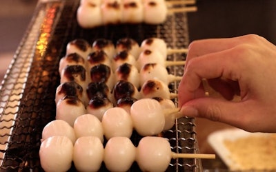 Dango - A Classic, Traditional Japanese Sweet! Watch the Iconic Snack Being Cooked to Perfection at This Japanese Confectionery!