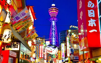 Be Enchanted by the Glittering Neon Lights of Osaka and the Night View of Tsutenkaku Lighting up the City of Osaka! Introducing Recommended Spots Around Tsutenkaku Tower, the Symbol of Osaka!